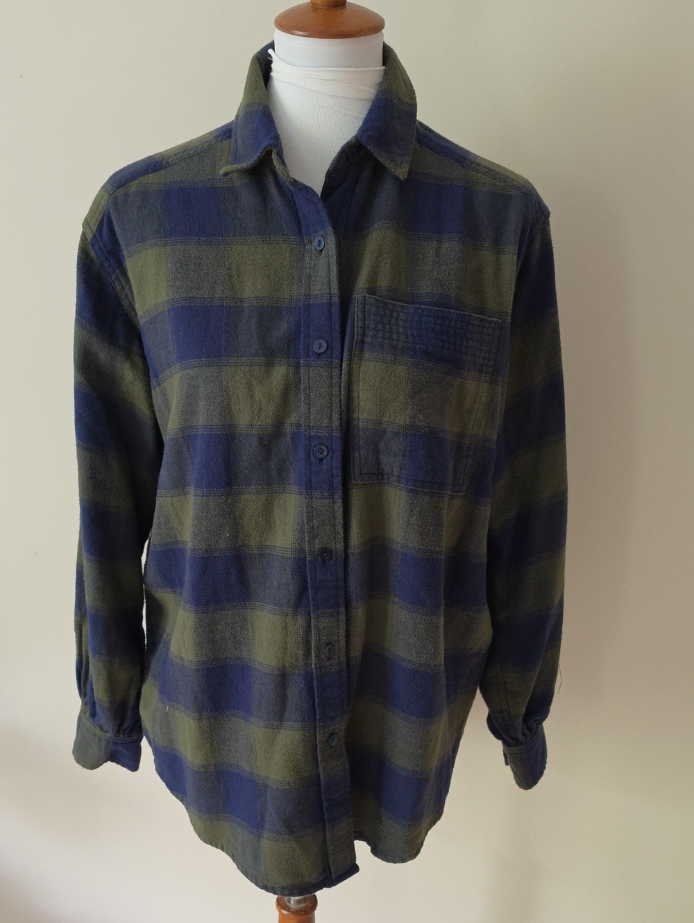Aerie Oversized Plaid Flannel Shirt – Size XXS (Fits like M,L) Brand New